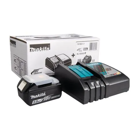 Billig 191B51-7 Makita Laddpaket 18V 5.0 Ah + laddare LXT